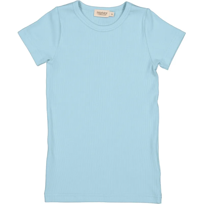 MarMar Modal Fine Rib Heavenly Blue Tago T-shirt Snabb frakt