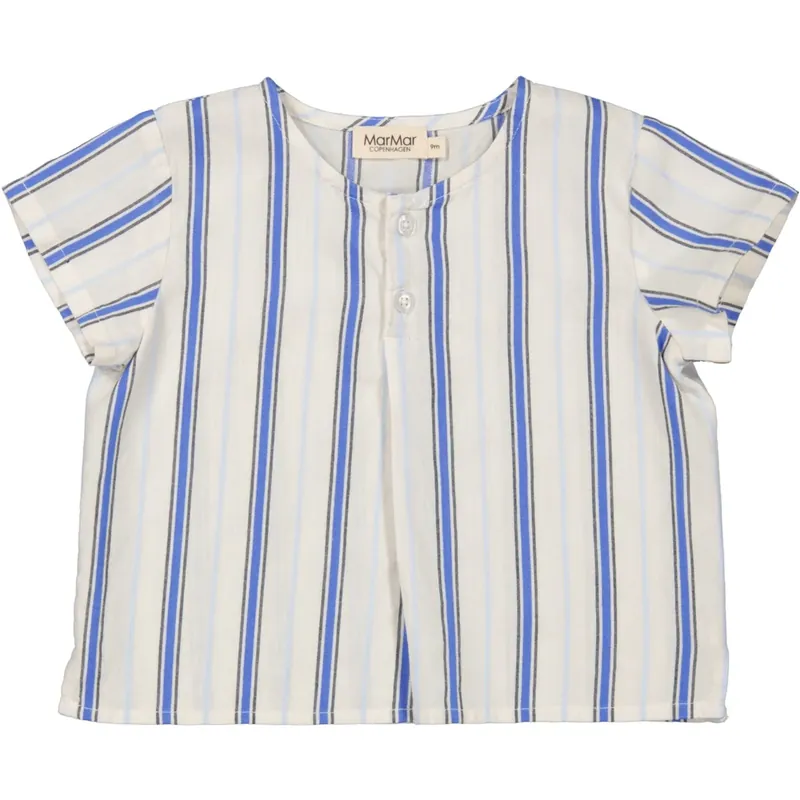 Kundfavorit MarMar Cotton Stripes Chambray Stripe Tero T-shirt
