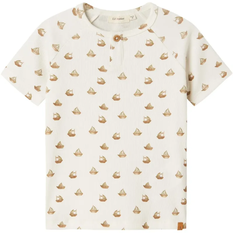 Lil‘Atelier Coconut Milk Boat Nmmlavo Eni Ss Slim Topp Lil Expressleverans