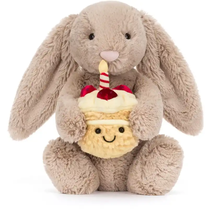 Populärt val Jellycat Bashful Kanin med Tårta 31 cm