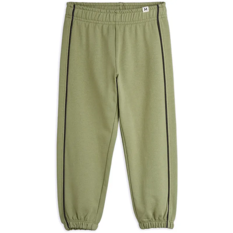 Mini Rodini Green Plain Piping Sweatpants Nyhet