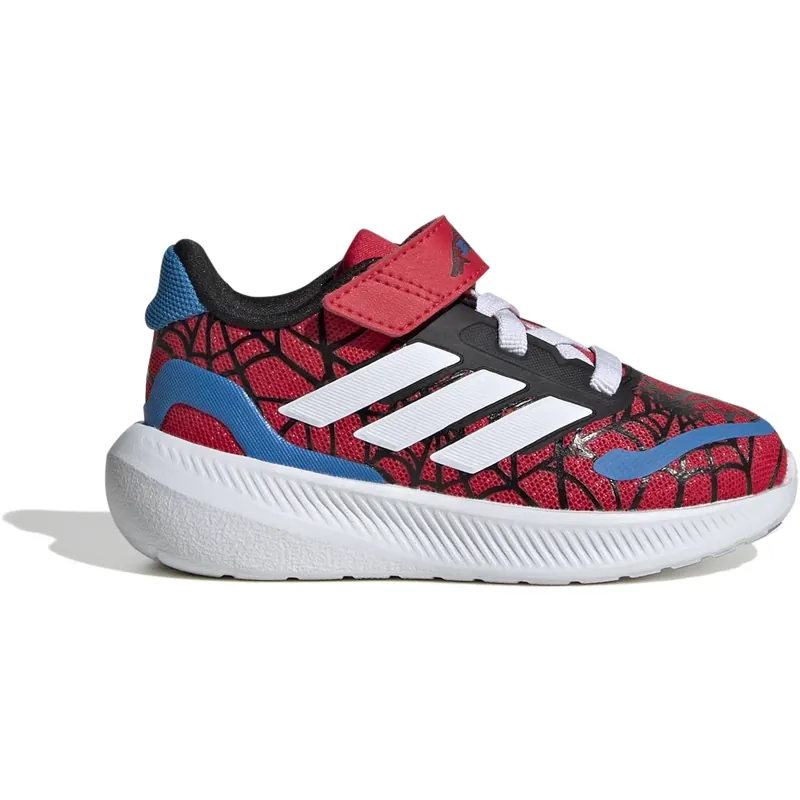 Köp nu adidas Originals Pure Ruby/Ftwr White/Bright Blue Runfalcon Spider-Man El I Sneakers