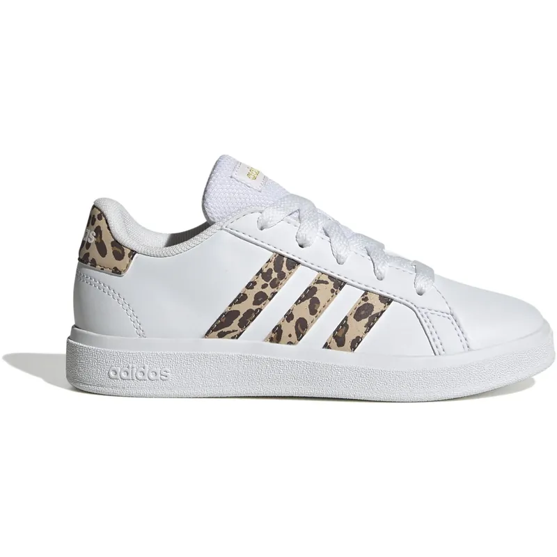 adidas Originals Ftwr White/Magic Beige/Matte Gold Grand Court 2.0 K Sneakers Expressleverans