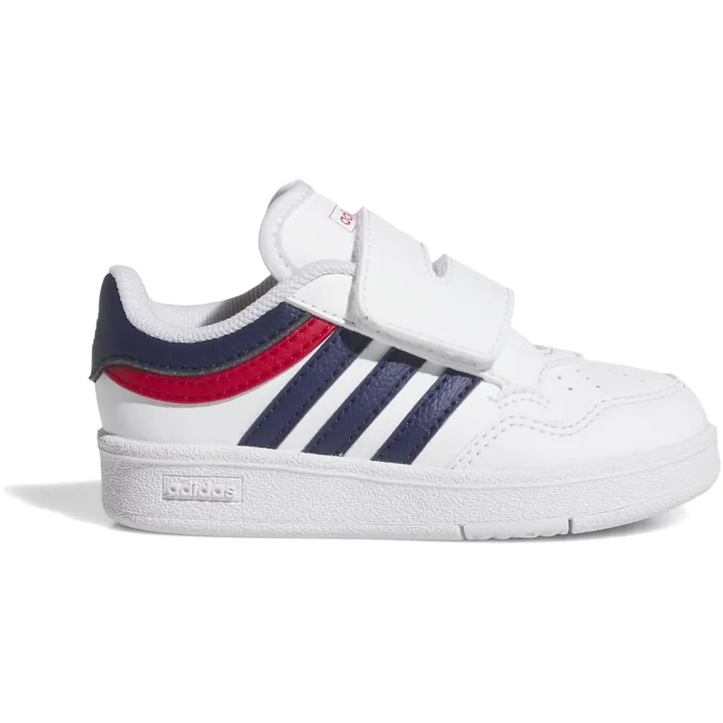 Endast denna vecka adidas Originals Ftwr White/Dark Blue/Better Scarlet Hoops 4.0 Cf I Sneakers