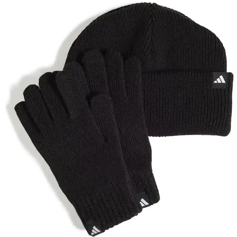 adidas Originals Black/White Glove Beanie K Snabb leverans