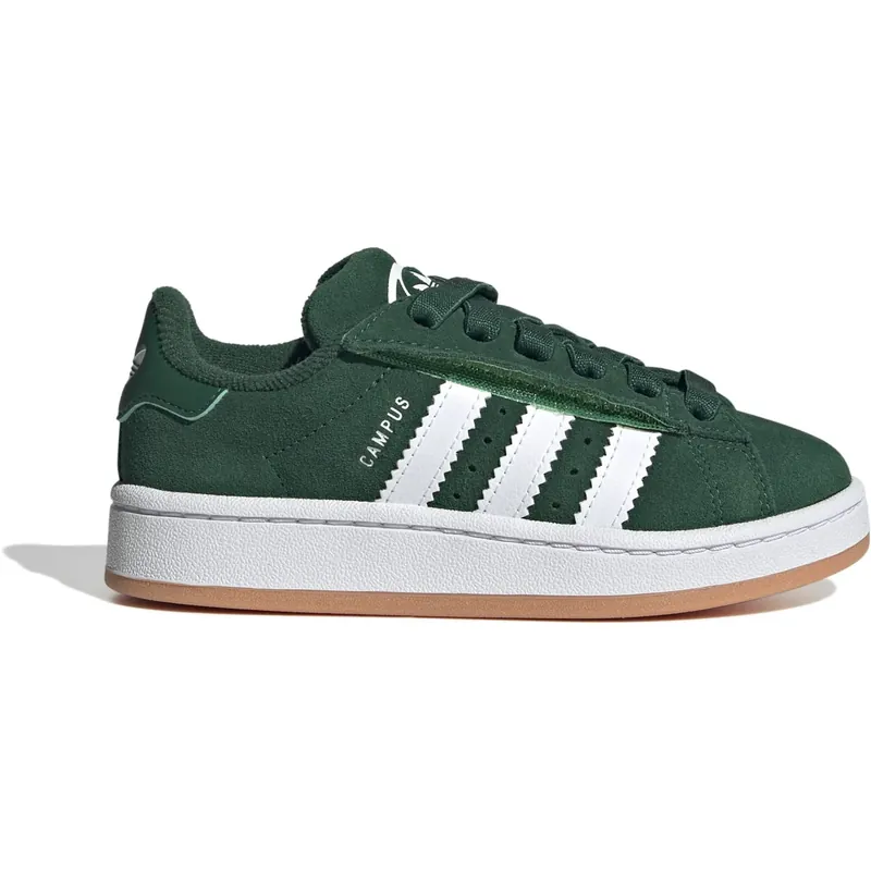 adidas Originals Dark Green/Ftwr White/Gum 2 Campus 00S Cf El C Sneakers Sista chansen