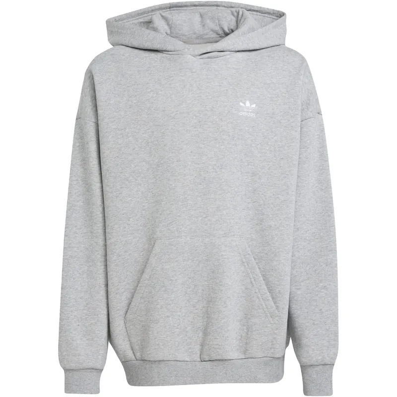 adidas Originals Medium Grey Heather/White Loose Hoodies Fl Sista chansen