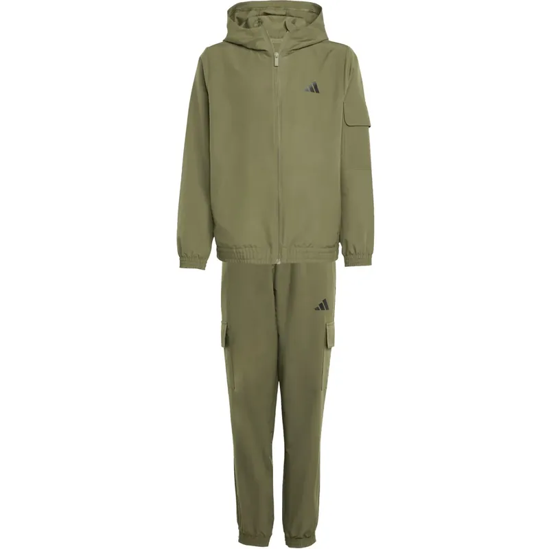 adidas Originals Olive Strata/White J Wv Cargo Tracksuit Sista chansen