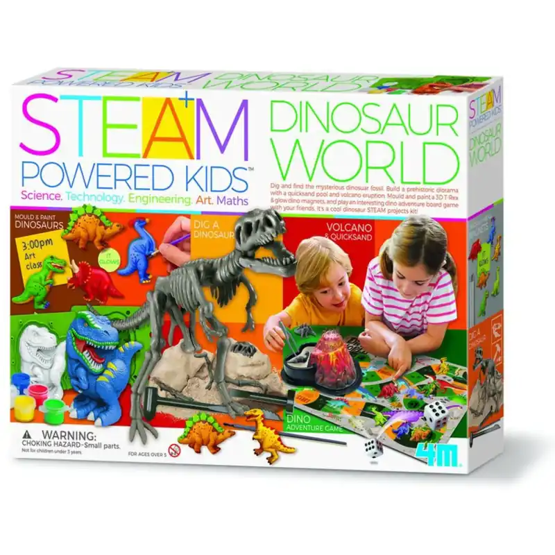 4M Steam Powered Kids / Dinosaurernes Verden Nyhet