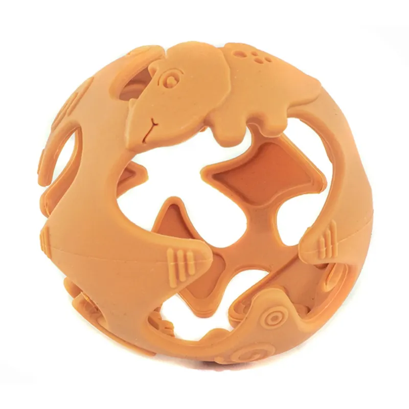 Tiny Tot Ocher Silikone Boll Dino prisnedsättning