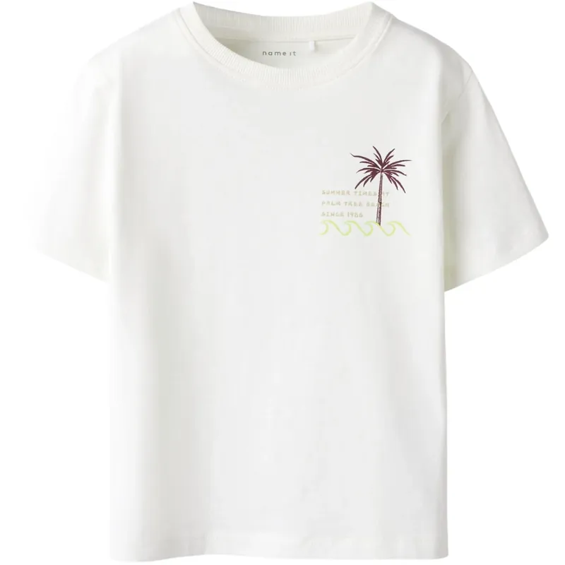 Premium Name It Cloud Dancer Nmmhelix Ss Nreg Topp