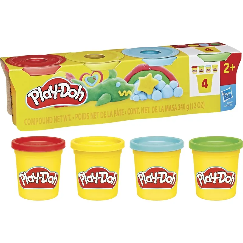 Play-Doh 4 Pakke 340 G Klassisk Begränsad tid