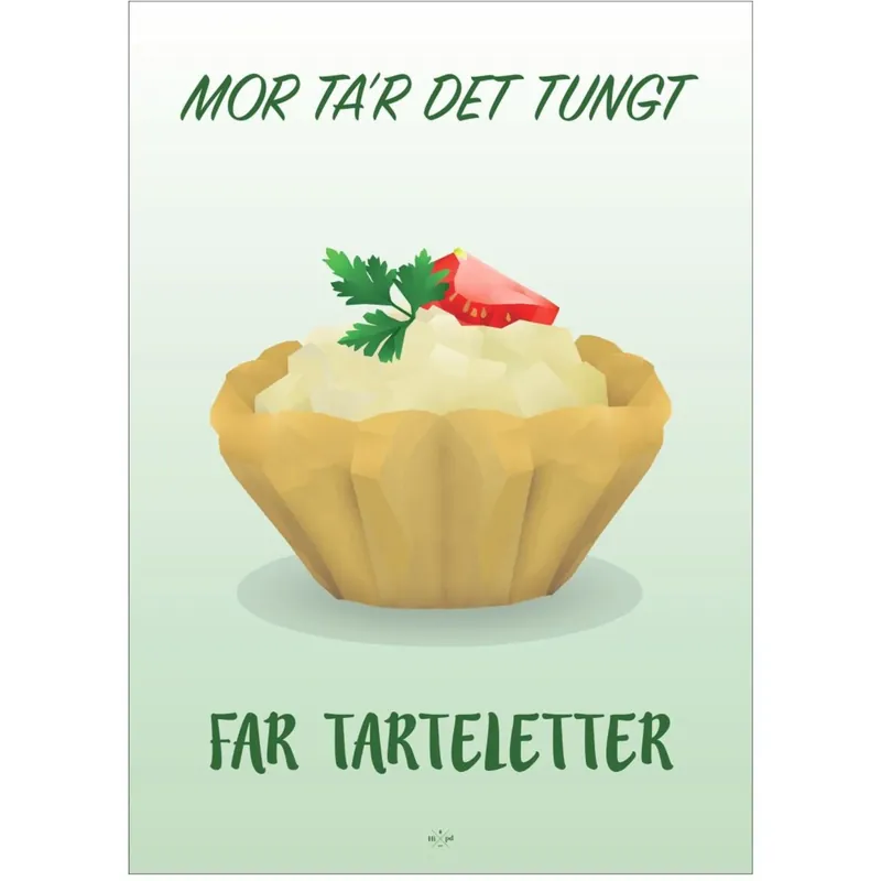 Poster & Frame Citatplakat - Far Tarteletter Erbjudandepris