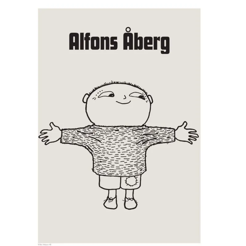 Snabb leverans Poster & Frame Alfons Åberg - Alfons Åberg - Kram