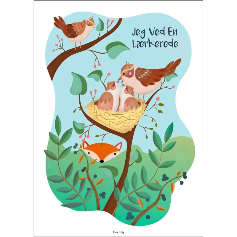 Poster & Frame Tiny Tails - Jeg Ved En Lærkerede Populär