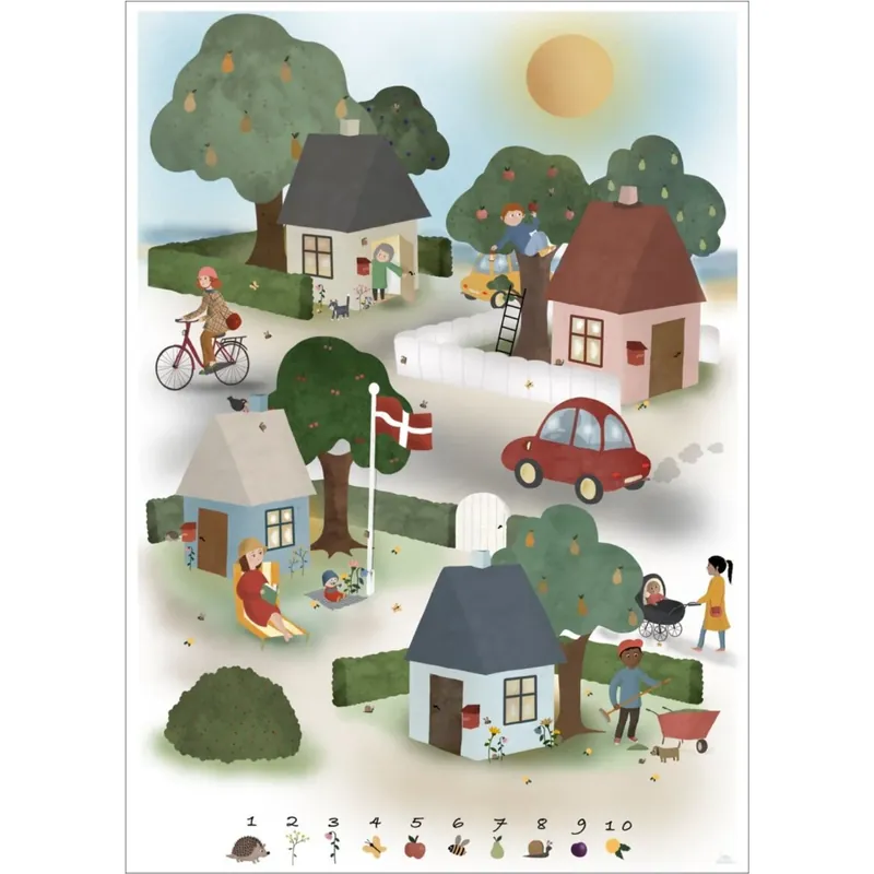 Poster & Frame Willero Illustration - Lille By Outlet