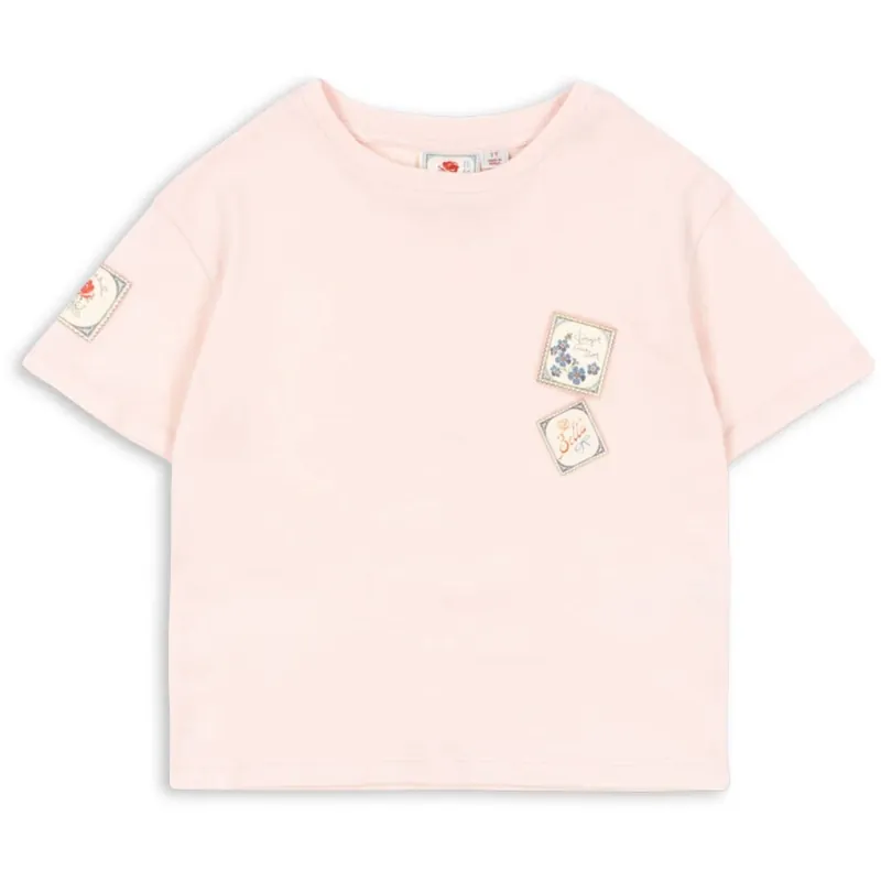 Konges Sløjd Chalk Pink RHW X KS Lettre Tee Ocs Sista chansen