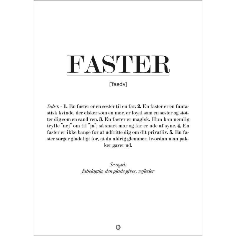 Poster & Frame Citatplakat - Faster Definition Begränsat erbjudande