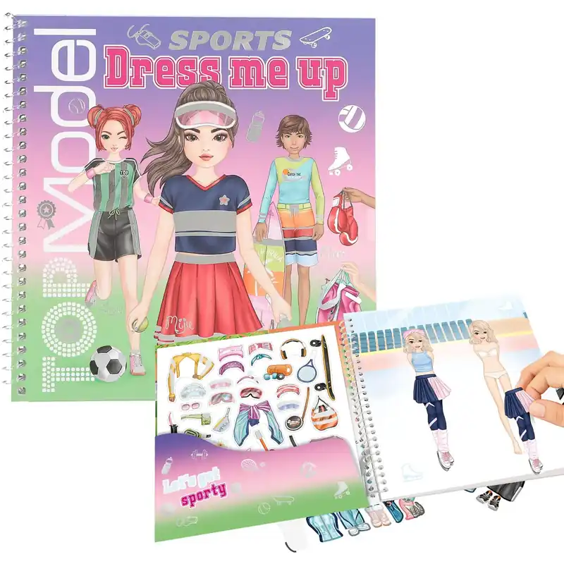 Begränsat antal TOPModel Dress Me Up Sport Stickerbog