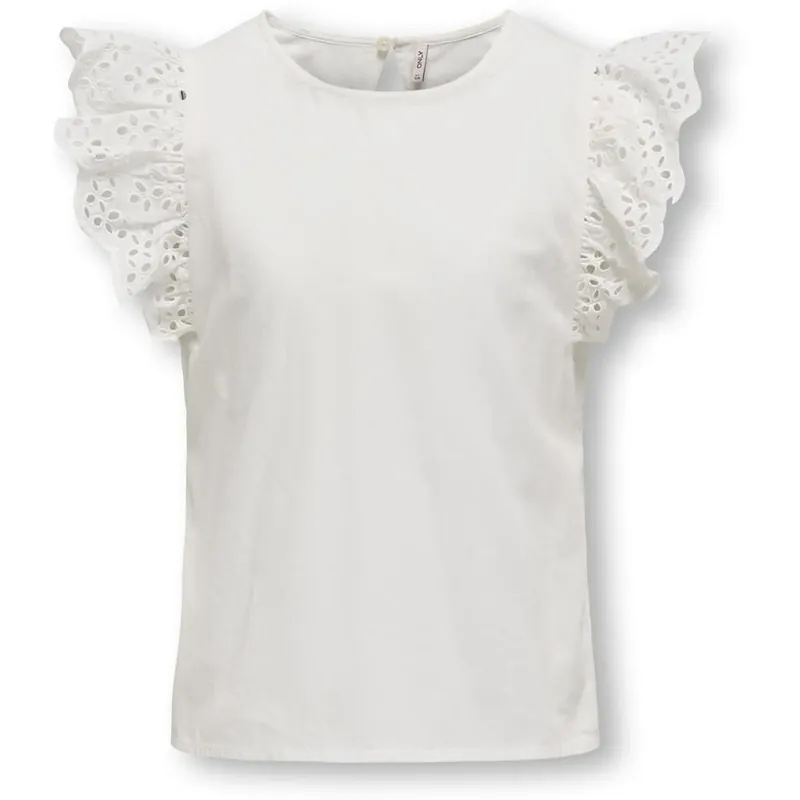 kids ONLY Cloud Dancer Koglou Life S/l Emb Top Wvn Beställ idag