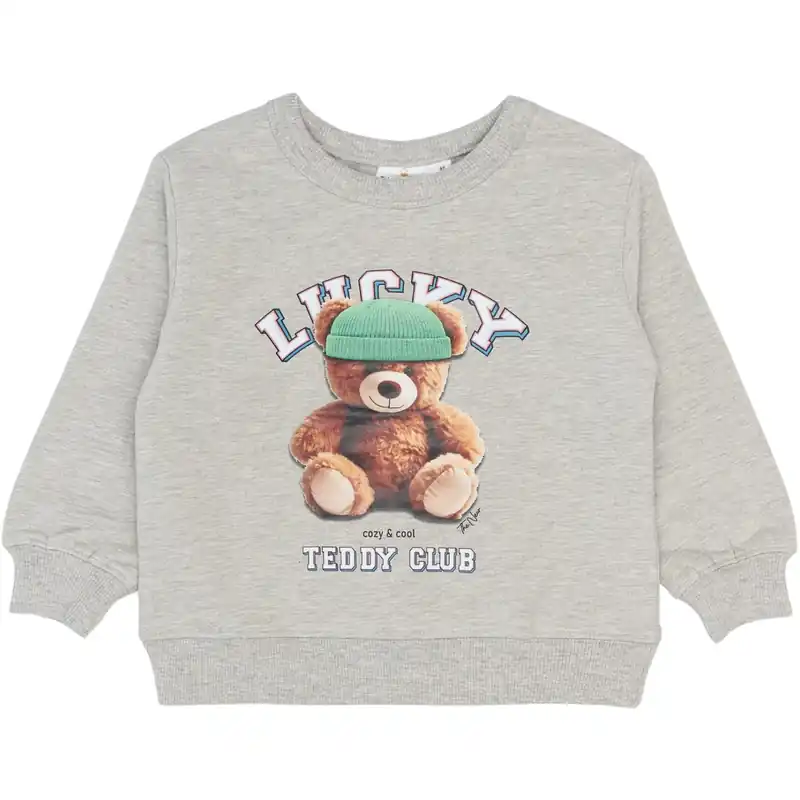 THE NEW Siblings Light Grey Melange Pippin Oversize Sweatshirt Reapris