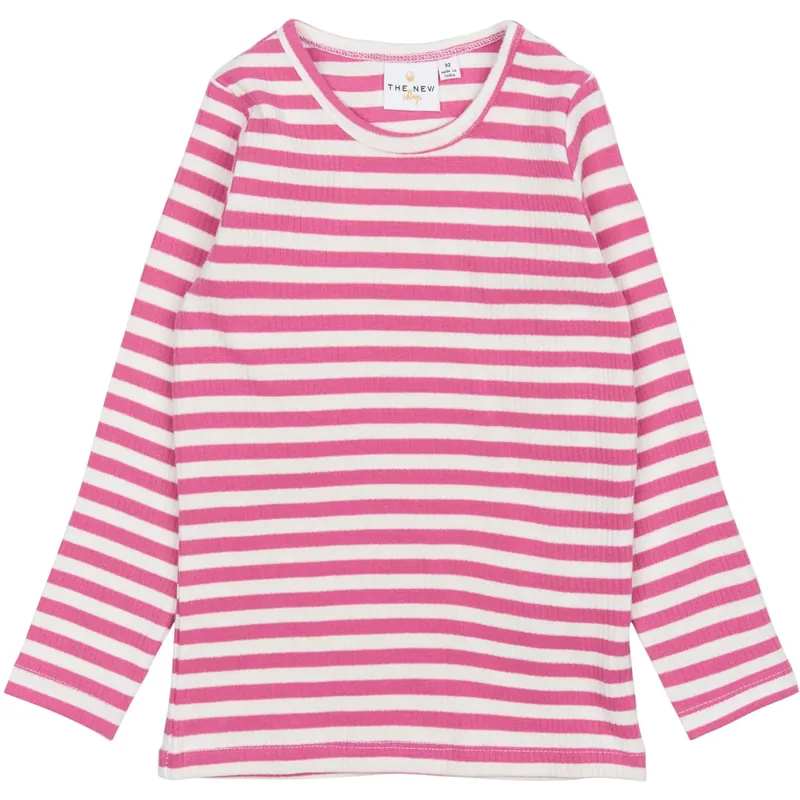 THE NEW Siblings Ibis Rose Striped Fro L_S Rib Tee Kundfavorit
