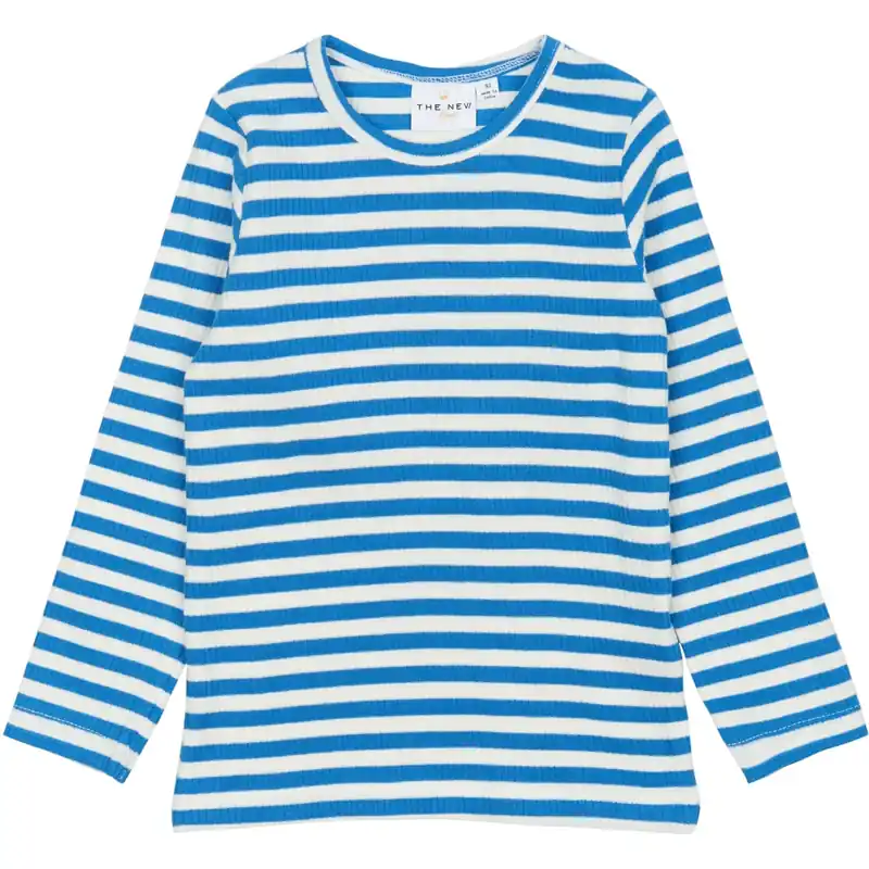 THE NEW Siblings Campanula Striped Fro L_S Rib Tee Nedsatt pris