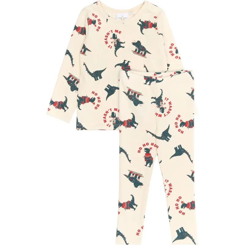 Bästa pris THE NEW Siblings Gardenia Dino AOP Holiday Rib Night Sett