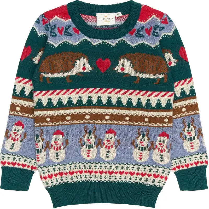 THE NEW Siblings Multi Colour Holiday Jacquard Pullover Säker betalning