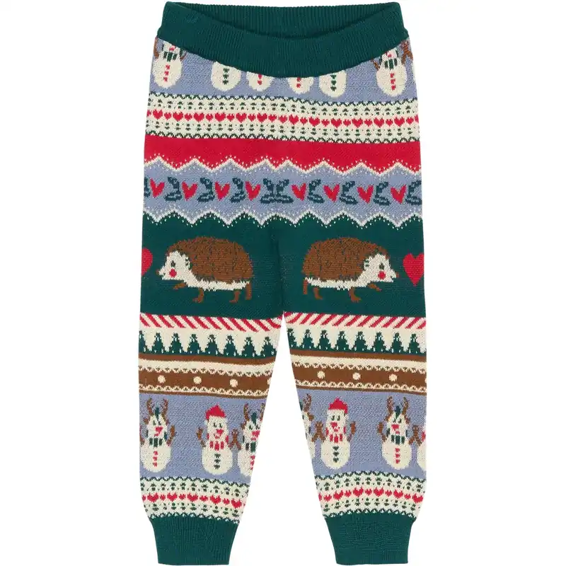 THE NEW Siblings Multi Colour Holiday Jacquard Byxor Kampanjpris
