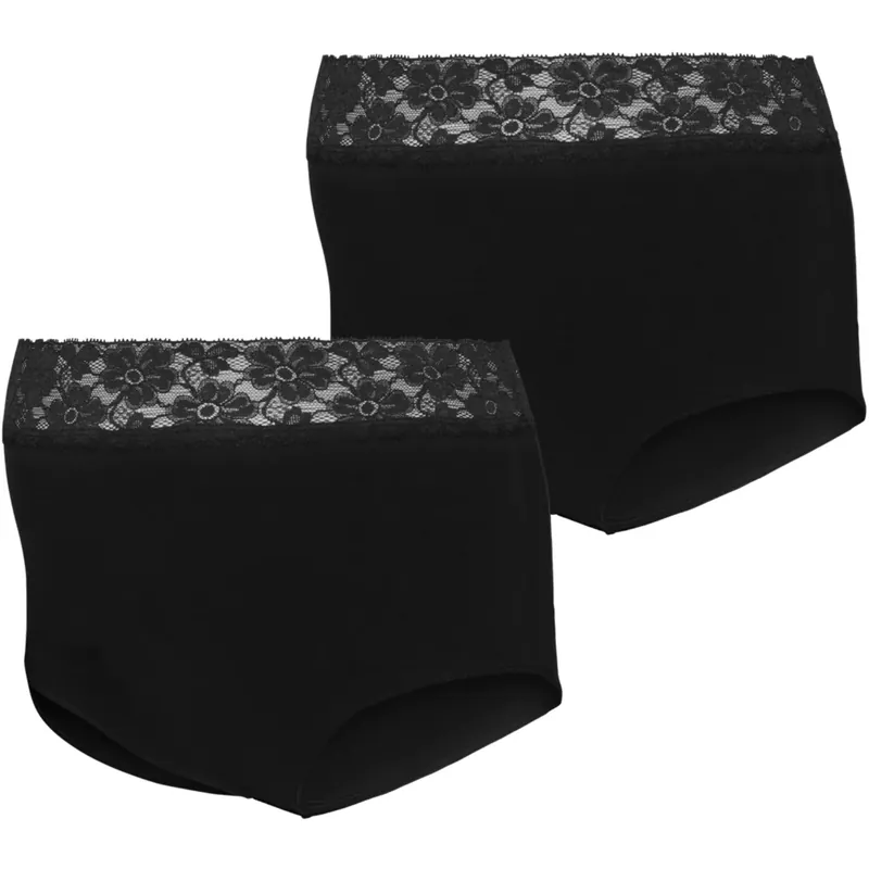 Mama;licious Black Mlheal Hw Lace Trosor 2-P Noos Beställ nu