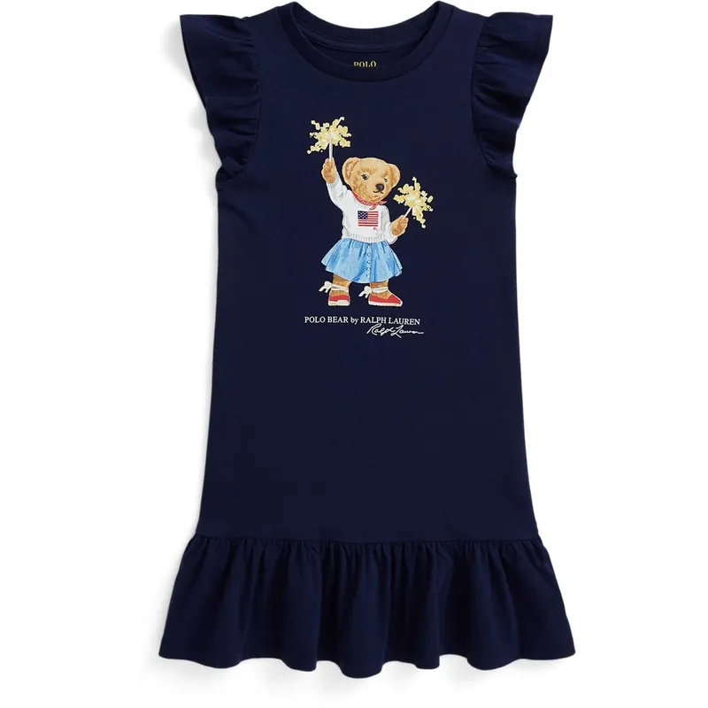 Polo Ralph Lauren Newport Navy Sparkle Björn Day Klänning Utförsäljning
