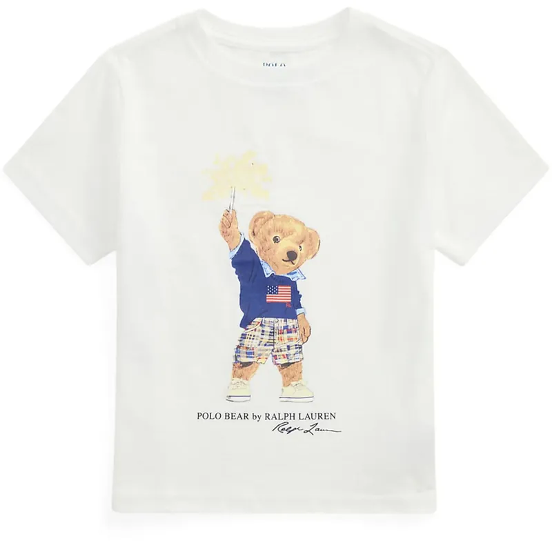 Polo Ralph Lauren Pf24 White Hyannis Bear T-Shirt Utförsäljning