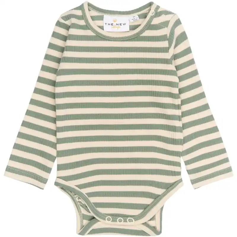 Kundfavorit THE NEW Siblings Lily Pad Striped Fro L_S Rib Body