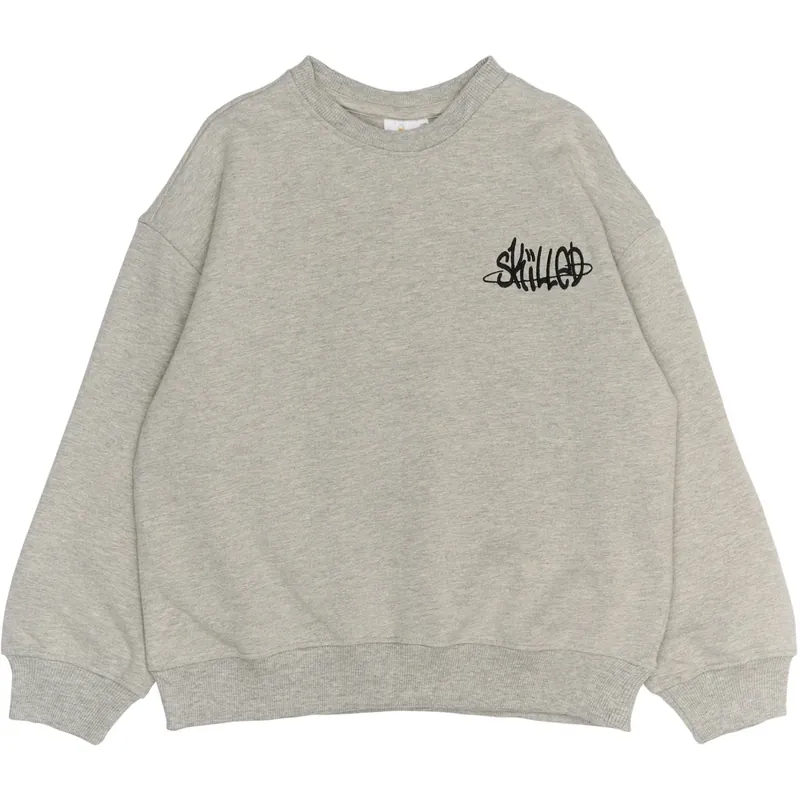 The New Light Grey Melange Ron Melange Oversize Sweatshirt prisnedsättning