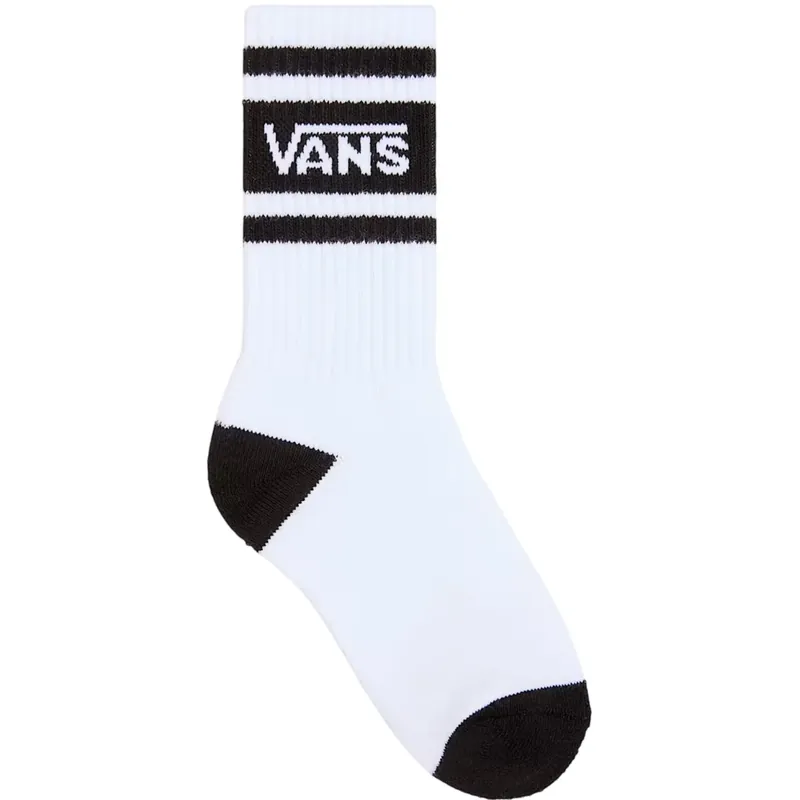 Utförsäljning VANS White/Black Drop V Logo Crew Strumpor