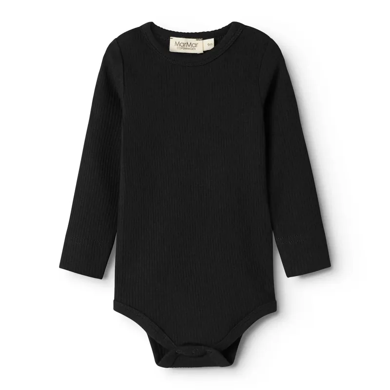Nyhet MarMar Modal Black Plain Body LS