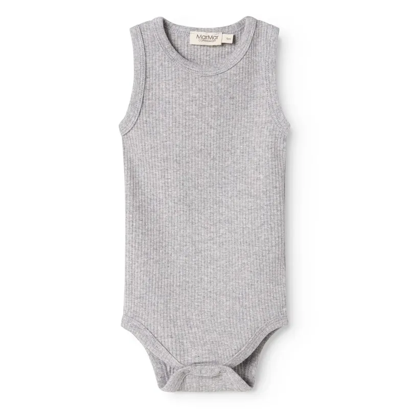 MarMar Modal Melange Light Grey Melange Body Sleeveless Säker betalning