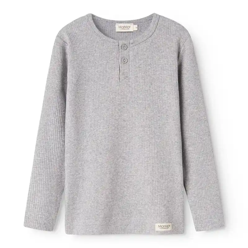 MarMar Modal Melange Light Grey Melange Blus Lägg i varukorgen