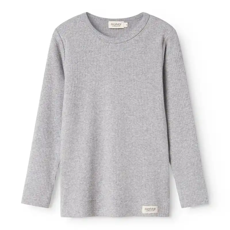 MarMar Modal Melange Light Grey Melange Plain Blus Köp nu