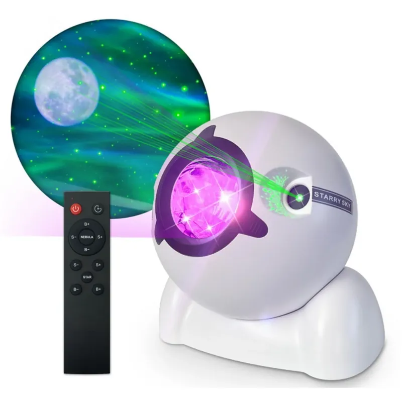 Music Nordic Lights Stars Projector Colour Changing Leds Kampanjpris