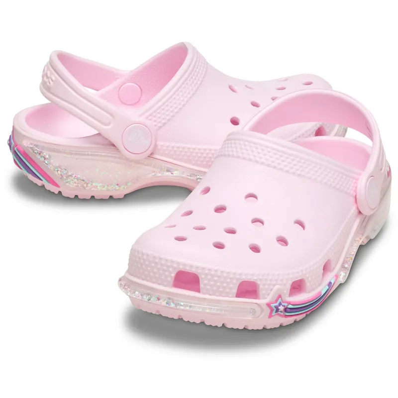 Crocs Pink Milk Classic Star Sprinkel Shaker Clog Endast idag