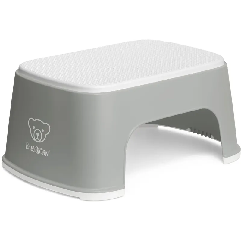 BabyBjörn Grey/White Børnetaburet Begränsat erbjudande