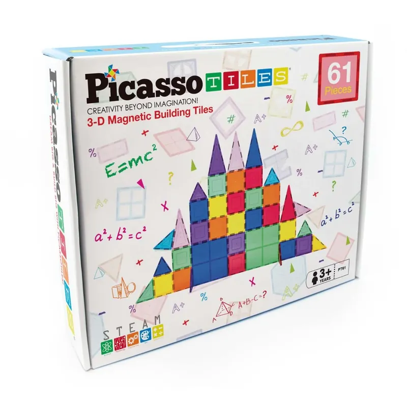 Populär Picasso Tiles Picasso Tiles 61 Stk Magnetiske Byggesæt