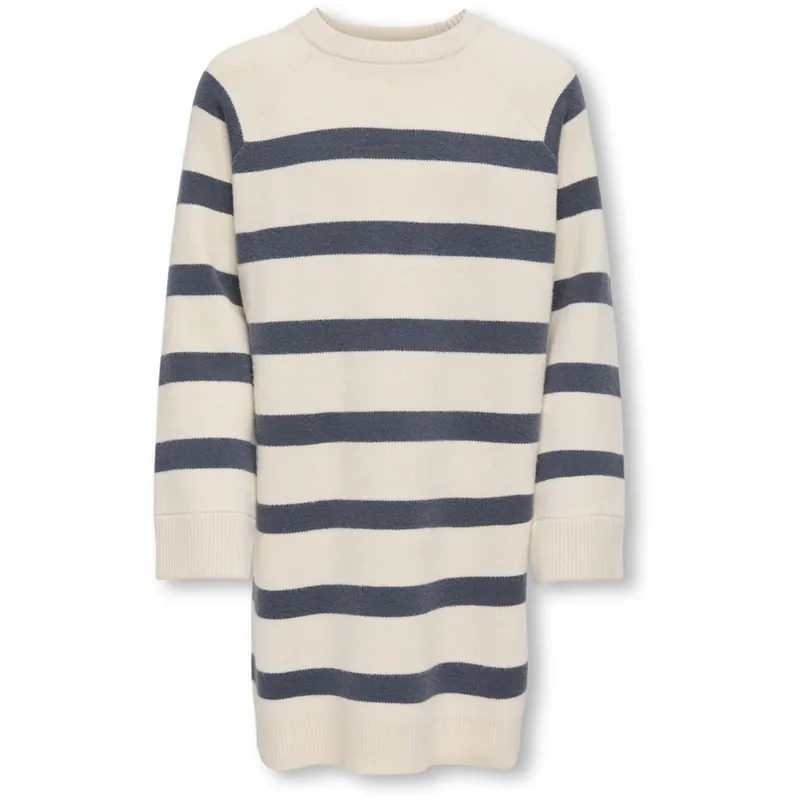 kids ONLY Birch Ombre Blue Kogkelly Life L/S O-Neck Klänning Knt Expressleverans