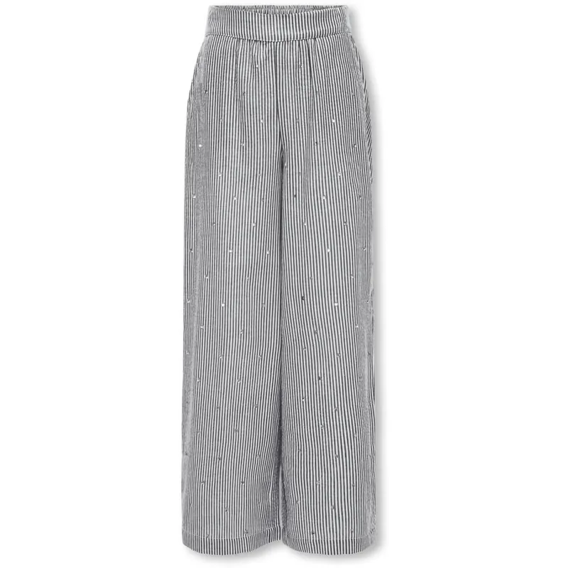 kids ONLY Bright White Naval Academy Kogsiv-Smilla Life Ls Rhinest. Byxor Cp Endast idag