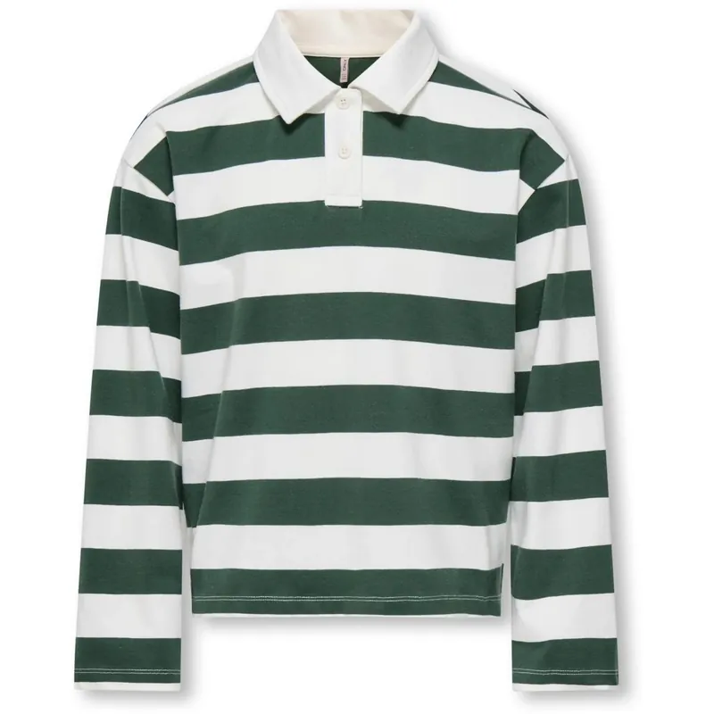kids ONLY Pineneedle Cloud Dancer Kogruby Life L/S Boxy Pikétröja Skjorta Jrs Fynd