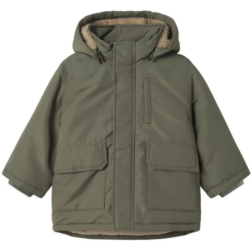 Rea Name It Dusty Olive Nmmmarlow Parka Jacket Pb Fo