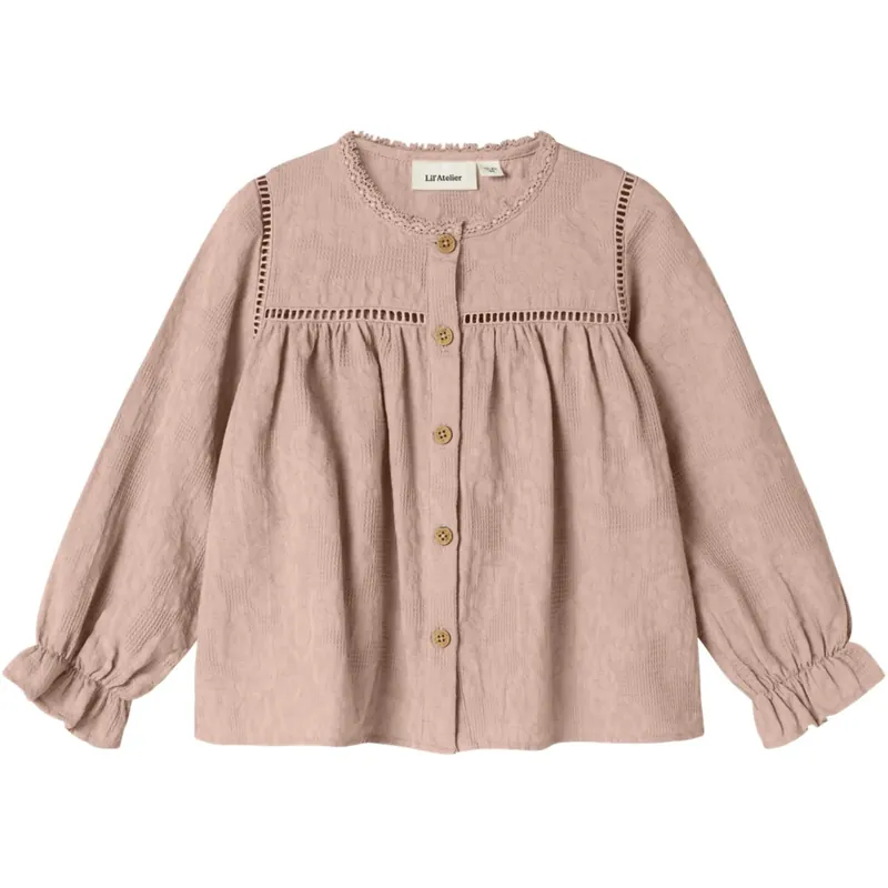 Rabatter Lil‘Atelier Cameo Rose Nmfofira Ls Loose Skjorta Lil