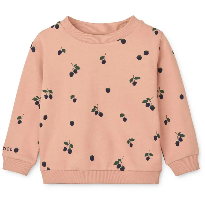 LIEWOOD Berry / Pale Tuscany Thora Printed Sweatshirt Sista chansen